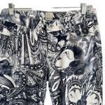 Ecru  Paisley Print Cropped Lightweight Ankle Pant Size 0 Photo 2