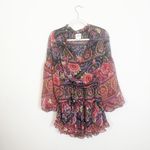 MISA Los Angeles Elisabetta Flora Valentina Floral Flwoy Mini Dress Small Photo 2