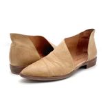 Free People  Royale Cutout Flat Size 39.5 /9 Tan Leather Pointed Toe Boho Western Photo 15