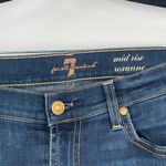 7 For All Mankind  Women's Blue Dark Wash Roxanne Mid Rise Slim Leg Jeans Size 30 Photo 5