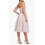NADINE MERABI Olivia Strapless Lace Dress, Designer Luxury Medium (8) White, NWT White Photo 3