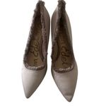 Sam Edelman Lavender Gray Fringe Fabric Trim Heels Size 9.5 Photo 7