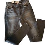 Current/Elliott Current Elliott Mamacita Black Wash Denim Jeans size 25 Photo 0