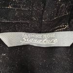 Jasmine Rose Signature Velvet Robe Large Black Gold Trim Long Lounge Womens Photo 5