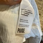 Paige  White Distressed Denim Cutoffs Photo 7