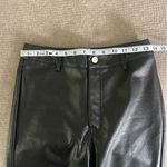 Princess Polly Black Faux Leather Pants Women’s 4 Vegan High Rise Straight Leg Photo 8
