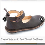 TRIPPEN Vivienne DARK plum almost black Leather Wrap Strap Shoe EU 36 us 6 Photo 11