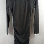 Forever 21  Dress Ruched Womens Large Long Sleeve Color Dark Gray Size Medium Photo 0