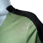 JAMIE SADOCK Avocado Green Cap Sleeve Top Silver Studs NWT $55 Size‎ Small Photo 3