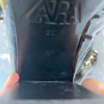 ZARA  Black Heeled Boots with Glossy Finish Photo 5