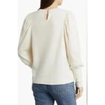 Madewell  Top Womens XS Cream Brushed Puff Sleeve Shirt Blouse Photo 1