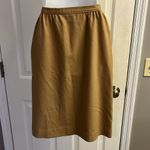 Pendleton Vintage Tan Pure Virgin Wool Lined Midi Pull-On Skirt Size 8 M516–149 Photo 7