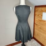 Jonathan Simkhai Sleeveless Fit & Flare Pinstripe Striped Mini Dress Dark Grey 2 Gray Photo 1