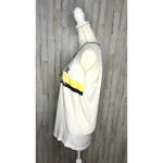 Rivalry Threads NWT Women's White Yellow Black Striped Vanderbilt Sleeveless Tank‎ Top Photo 3