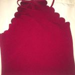 SheIn Red Scalloped Tank Photo 0