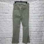 Veronica Beard  Womens Giselle Skinny-Flare Jean Green Size 30 Tie Belt High Rise Photo 2