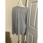 Vince Gray Long Sleeve Pima Cotton Modal Blend Casual Top L Photo 1
