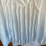 Aeropostale Live Love Dream Tank Hombre Tassel Crop White Blue Womens M Long Side Arm Slits Photo 8