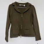 Cambridge Dry Goods Cardigan Wool Angora Womens Size PS Small NWT Tan Photo 0