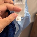 Brooks Brothers Red Fleece Size 2 Blue Floral Lace Lined Sheath Cocktail Dress Photo 5