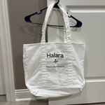 Halara Letter Print Casual Canvas Tote Bag Photo 1