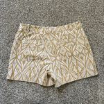 Anthropologie Elevenses  cream & yellow print shorts size 4 Photo 2
