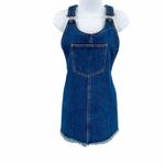 Forever 21 2/$30 Medium Wash Blue Denim Jean Overall Dress S Photo 7