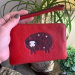 Coach LIMITED ED❤️Authentic Pebbled leather zip wristlet with Aries print Photo 0