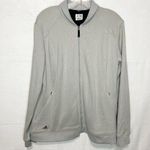 Adidas Women's Bomber Sweater / Jacket Gray Full Zip Sz. XL Tight-Knit Photo 0