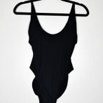 SKIMS NWT  Scoop Neck One Piece Swimsuit Onyx Black Size S SOLD OUT Photo 3