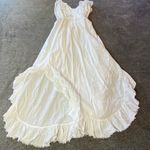 IRO White Lemon V-Neck Ruffle Linen Dress w/ Belt ( 34 ) Photo 2