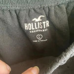 Hollister Black Crop Top Belly Shirt Eyelet Cute! EUC Size L Large Photo 3
