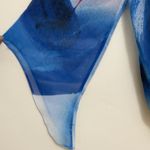 Alfani Petite women top Blouse Size xs Blue Photo 4