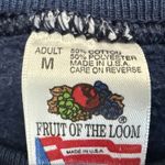Fruit of the Loom VTG Alaska Graphic Sweatshirt Blue Crewneck Wildlife Size M Photo 4