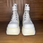 Demonia Shaker 52 Platform Boots White Vegan Leather gothic rave No size tag Photo 2