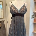 Mystic Y2k vintage lace overlay babydoll tie back dress Photo 6