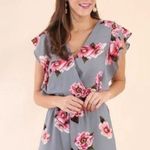 Umgee  | Floral Ruffle Short Sleeve Romper Size S Photo 14