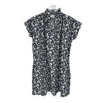 Never a Wallflower Vivki Short Sleeve Casual Cotton Dress Navy Floral Medium Blue Photo 1