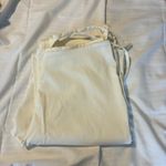 ASOS White Flare Leg Pants Tie Waist Casual Trousers Boho Grunge Casual Size 8 Photo 3