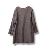 Eileen Fisher  Italian linen blend open-front long cardigan Photo 4