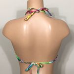 Vitamin A New. rainbow snakeskin halter bikini top. Photo 4