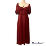 ✨dRA Lola Dress Midi Bohemian Sweetheart Neckline✨ Red Size L Photo 3