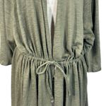 Lane Bryant SZ 26/28 Cardigan Jacket Drawstring Tie Front Stretch 3/4 Sleeve Photo 1