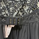 Victoria's Secret  Black Lace Belted Dress Photo 4