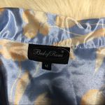 Bed of roses satin baby blue/pink button up nightgown sz medium Blue Photo 2