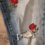 Driftwood  Joyce Floral Fringe Distressed Jeans Size 25 Photo 5