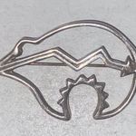 Authentic Vintage Native American Sterling Silver Grizzly Pin/Brooch Photo 1