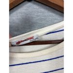 Zara Trafaluc Shirt L Striped Long Sleeve Top Tassels Boho Blue Size L Photo 1