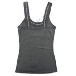 FP FREE PEOPLE INTIMATELY Only You Tank Lace Ribbon Square Neck Gray NWT Medium Photo 3