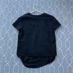 Theory Zadeia V-Neck Top & Silk Camisole Set Black - Size Medium (Orig. $295) Photo 2